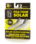 Pga Tour Standard Solar Block Golf Sleeves, 2 Count, Caviar, Large/X Large