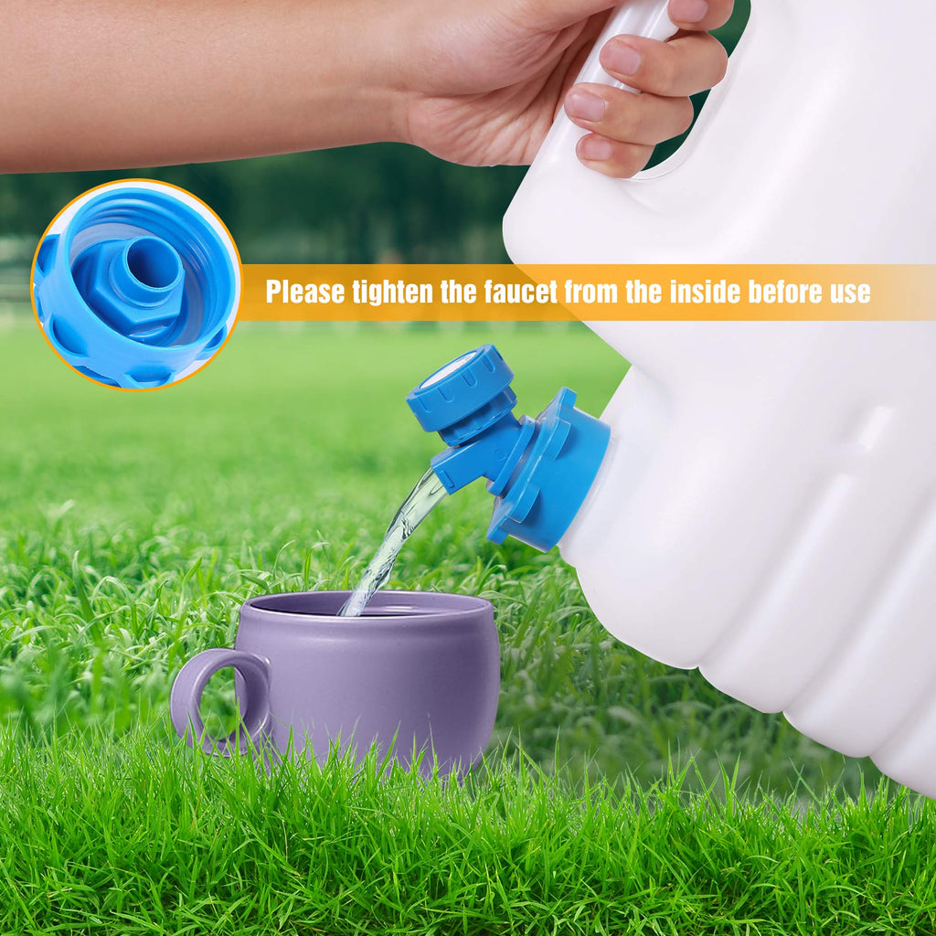 Redcamp 4.9 Gallon Portable Water Container With Spigot, Portable Emergency Water Storage Tank, Bpa Free Water Jug For Camping O
