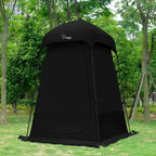 Outdoor Shower Tent Changing Room Privacy Portable Camping Shelters (Black)