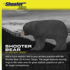 Shooter 3D Archery Bear Target, Black, One Size