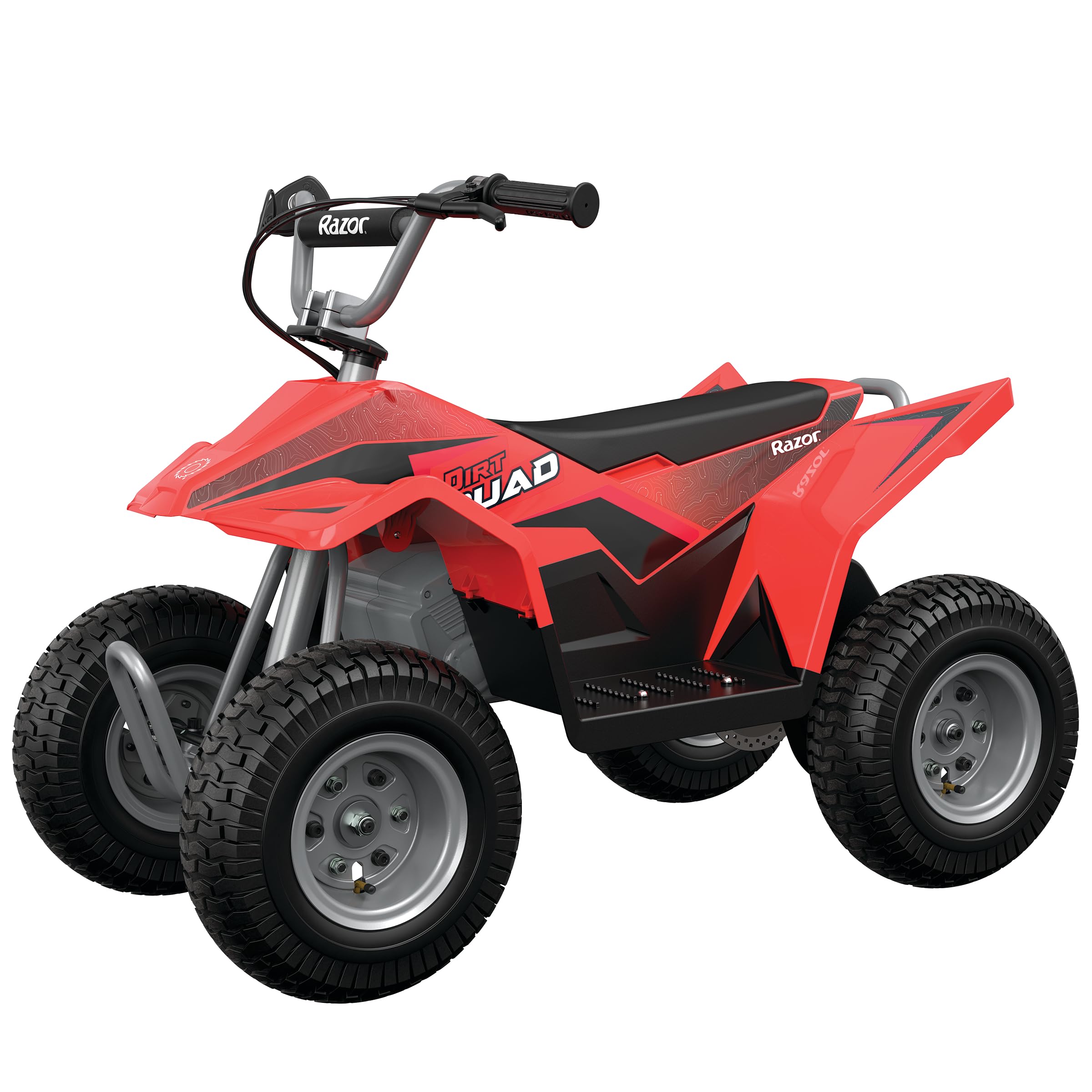 Razor Dirt Quad - 24V Electric 4-Wheeler Ride-On for Kids 8+, T wist-Grip Variable-Speed Acceleration Control, Up to 8 MPH, Forw