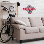 Rico Industries Ncaa Ohio State Buckeyes Diamond Shape Cut Pennant - Home And Living Room D  Cor - Soft Felt Ez To Hang