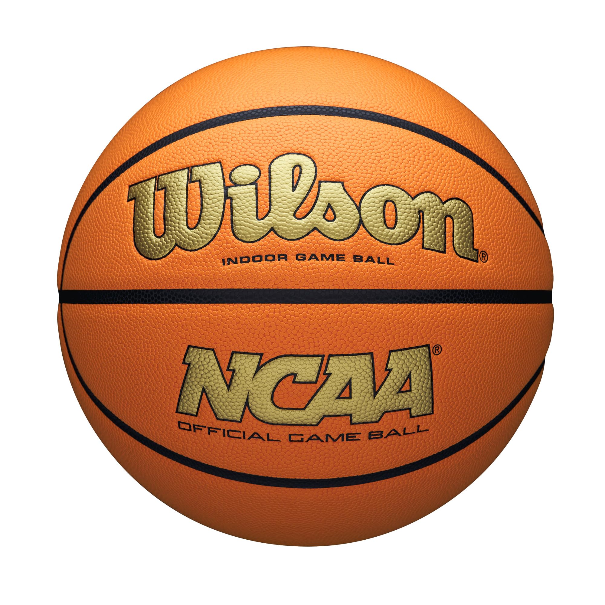 Wilson Ncaa Evo Nxt Official Indoor Game Basketball - Gold/Orange, Size 7-29.5''