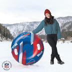 Bigmouth Buffalo Bills Nfl Fan Gear Outdoor Toys, Officially Licensed - Inflatble Snow Tube With Handles