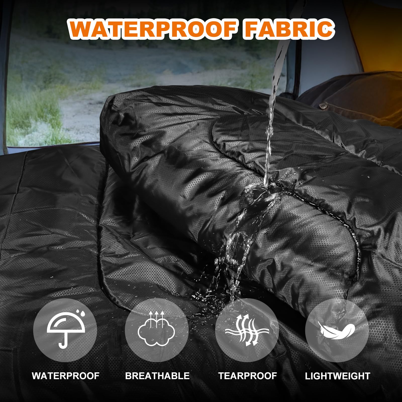 Synderay Sleeping Bags For Adults Cold Weather & Warm - Backpacking Camping Sleeping Bag For Kids 10-12, Girls, Boys - Lightweig