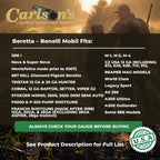 Carlsons Choke Tubes 12 Gauge Compatible For Beretta Benelli Mobil [ 3 Pack | Close, Mid & Long Range ] Blued Steel | Delta Wate