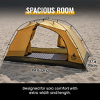 Onetigris Stella 4 Season Camping Tent Backpacking 1 Person Waterproof Lightweight Easy Setup Instant 3000Mm Waterproof Rating O