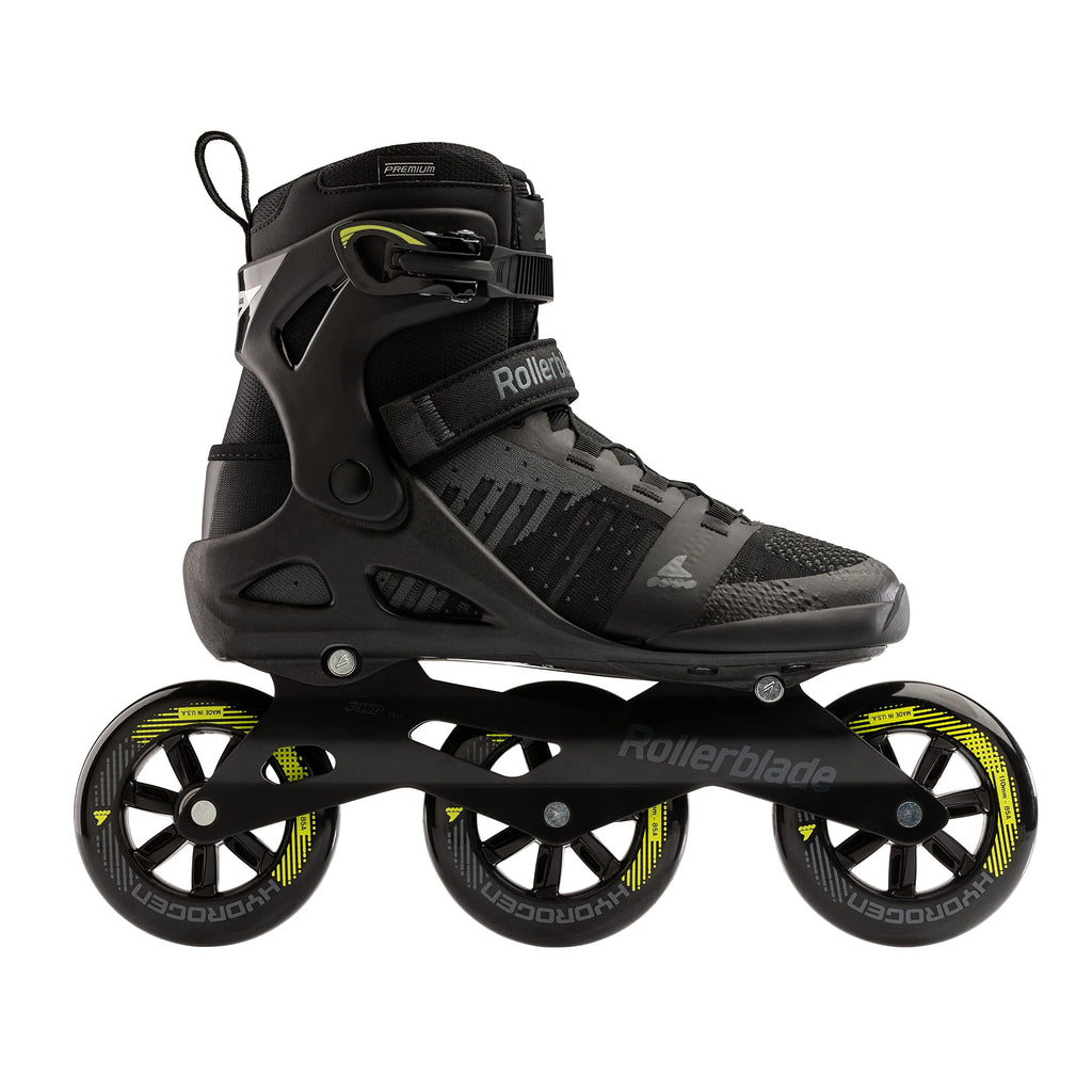 Rollerblade 072204001A110.5 Macroblade 110 3Wd Black/Lime 10.5