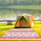 Hihoho Extra Large Waterproof Sandproof Beach Mat 79 X 83 / 120X108 For 1-8 Adults Quick Drying Durable Outdoor Picnic Mat For T