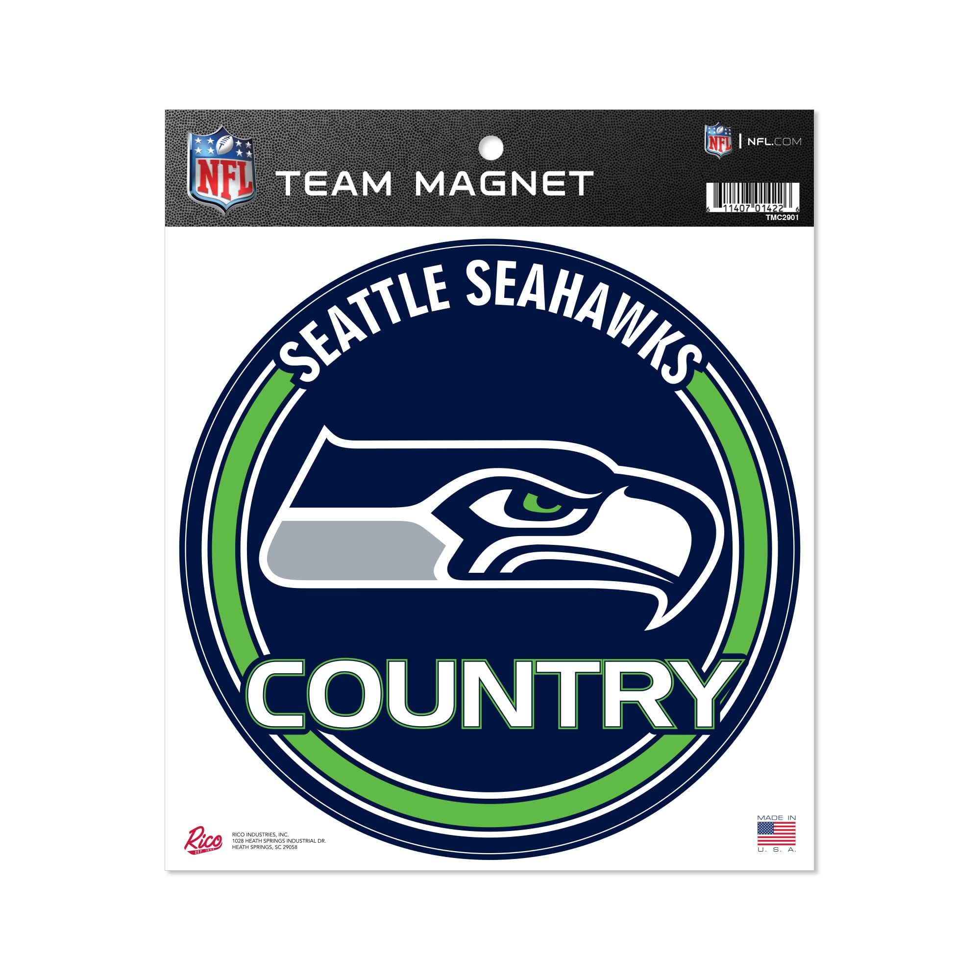 Rico Industries Nfl Seattle Seahawks 8'' Round Magnet