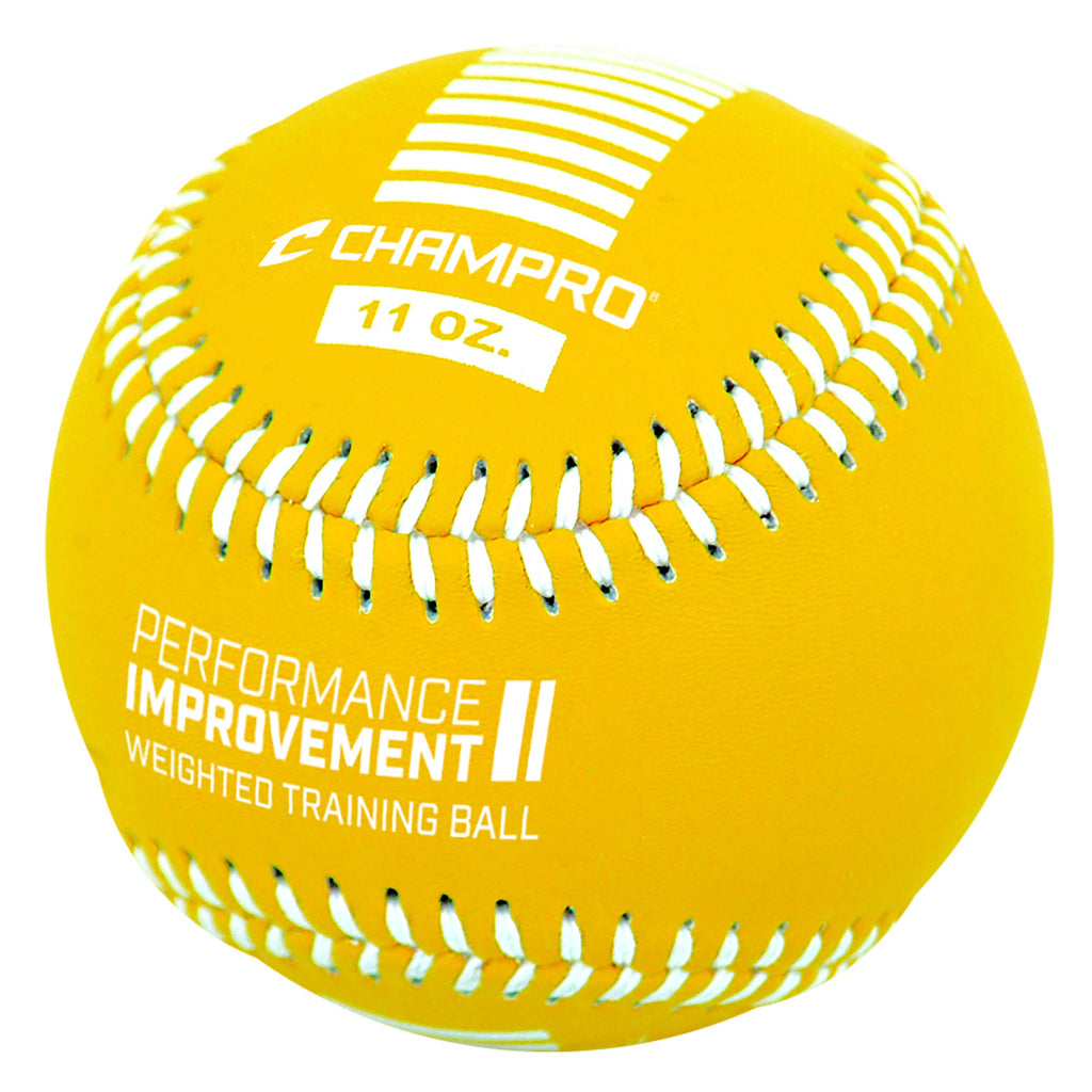 Champro Basic Weighted Training Baseball (Blue/Yellow/Black, 9-Inch)