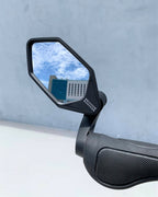 Meachow New Bar End Bike Mirror, Crystal Uhd Automotive Grade Glass Lens E-Bike Mirrors, Scratch Resistant, Safe Rearview Mirror