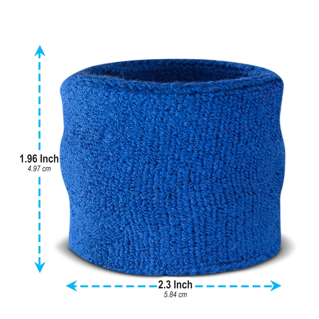 Suddora Wrist Sweatbands, Absorbent And Breathable Thick Cotton Bands For Working Out, Gymnastics, Basketball, Tennis, And Footb