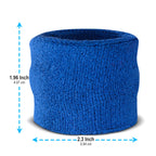 Suddora Wrist Sweatbands, Absorbent And Breathable Thick Cotton Bands For Working Out, Gymnastics, Basketball, Tennis, And Footb