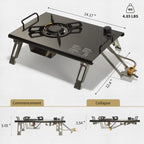 Naturehike Camping Gas Stove For Igt Table, Folding Isobutane Stove With Carry Bag, Portable Camp Stove For Outdoor Car Camping
