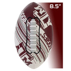 Franklin Sports Texas A&M Aggies Foam Football - Youth Mini Football For Kids - 8.5'' Junior Soft Foam Ball - Spacelace Easy Gri