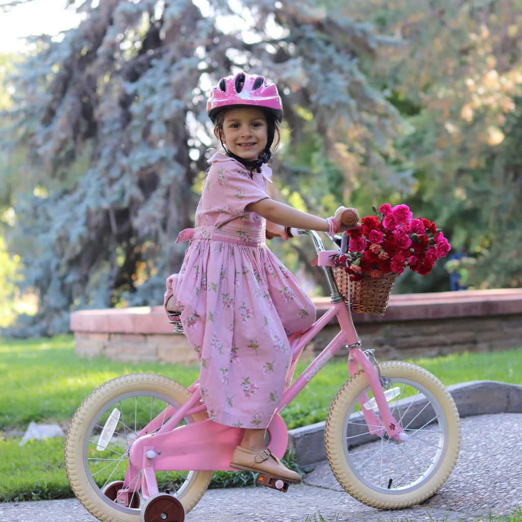 Joystar 14 Inch Kids Bike For Toddlers 3-5 Years (39''-47'') Girls, Girls Bike With Training Wheels & Basket, Kids' Bicycle Pink