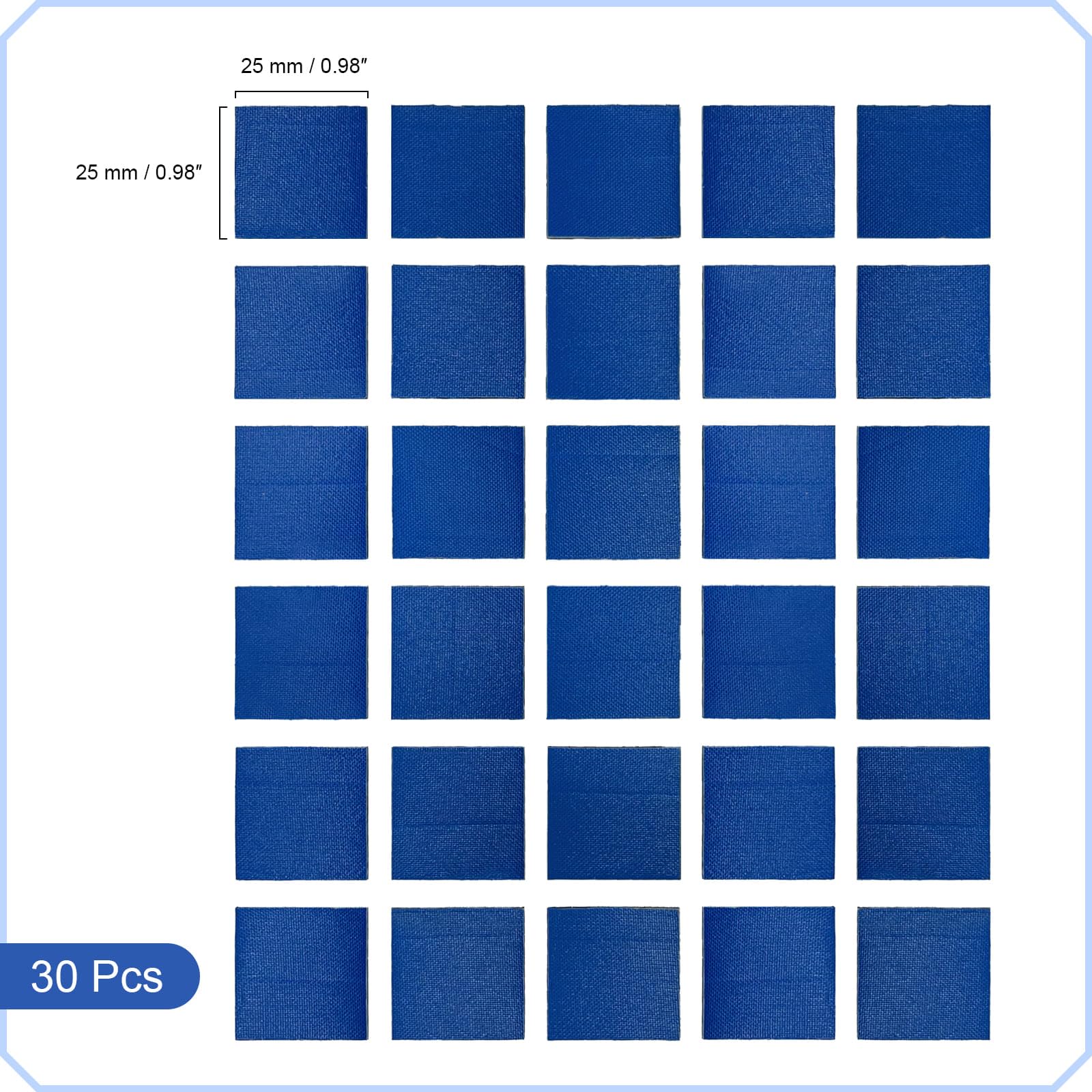 Pax 30Pcs 25X25Mm Classic Nature Rubber Patches, Nature Rubber Sheet, Suitable For Tubeless Bikes, Bicycles, Motorcycles, Scoote