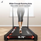 Treadmill With Desk Workstation, Walking Treadmill Pad, Portable Desk Treadmills For Home Small, Foldable Walking Pad With Handl