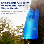 Membrane Solutions Gravity Water Filter Pro 6L, Nsf/Ansi 42&372&401 Certified, 0.1 M Versatile Water Purifier Camping With Adjus