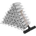 40 Pack Trampoline Springs 5.5Heavy Duty Galvanized Steel Replacement Trampoline Parts Springs With T Hook, Great For Outdoor Tr
