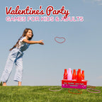 4E'S Novelty Valentine Bottle Ring Toss Game For Kids Party Activity, Indoor/Outdoor Backyard Yard Carnival Game, Classroom Vale