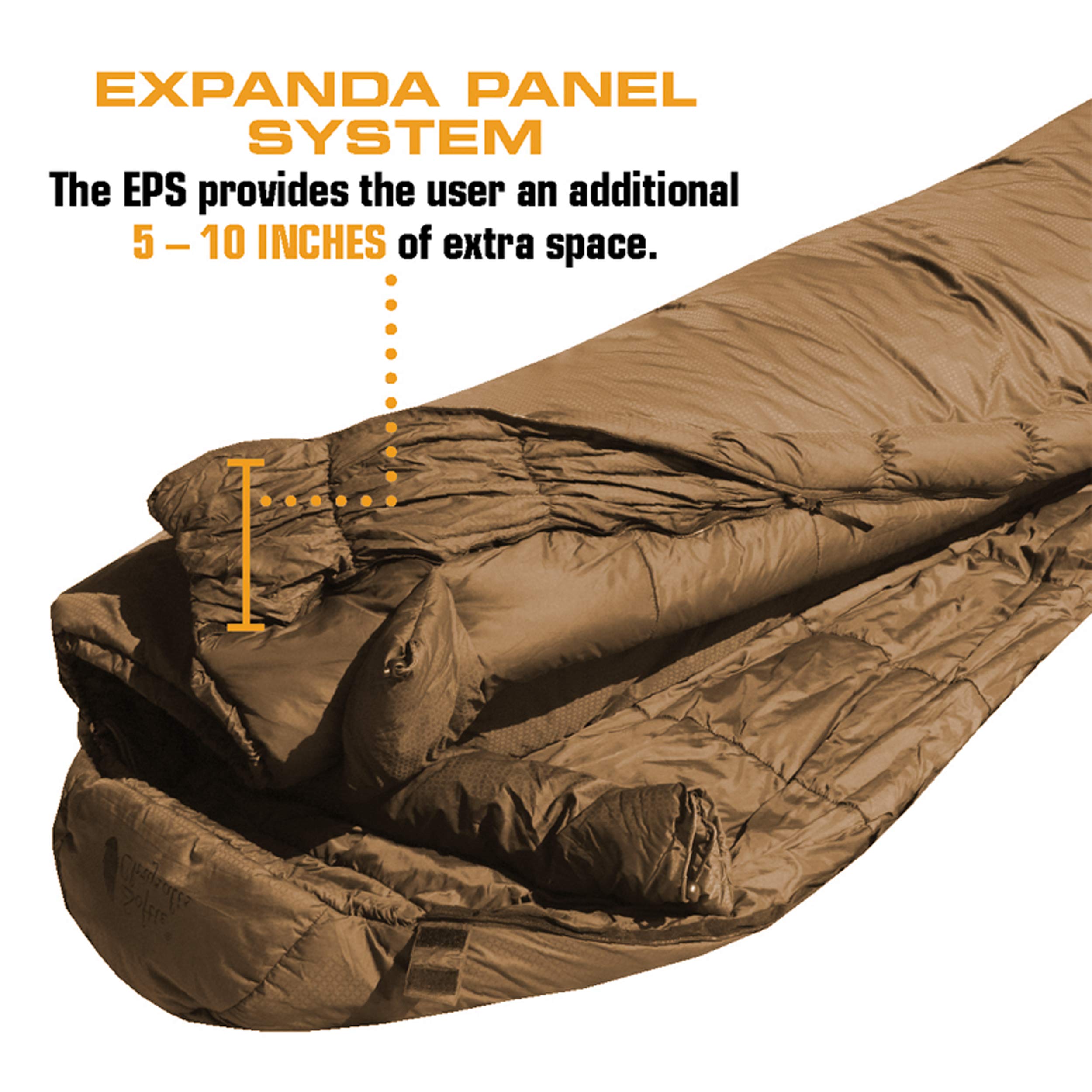Snugpak Softie Elite 1 Sleeping Bag, 47 Degree, Expanda Panel System For Extra Space, Coyote