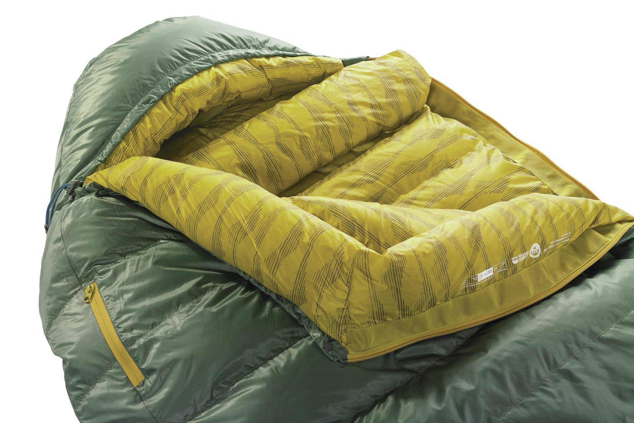 Therm-A-Rest Questar 20F/-6C Lightweight Down Mummy Sleeping Bag, Small, Balsam