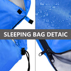 Orthomtex Sleeping Bags For Adults,Kids & Girls-Warm & Cold Weather Lightweight Waterproof Sleeping Bag Backpack,Great For 3-4 S