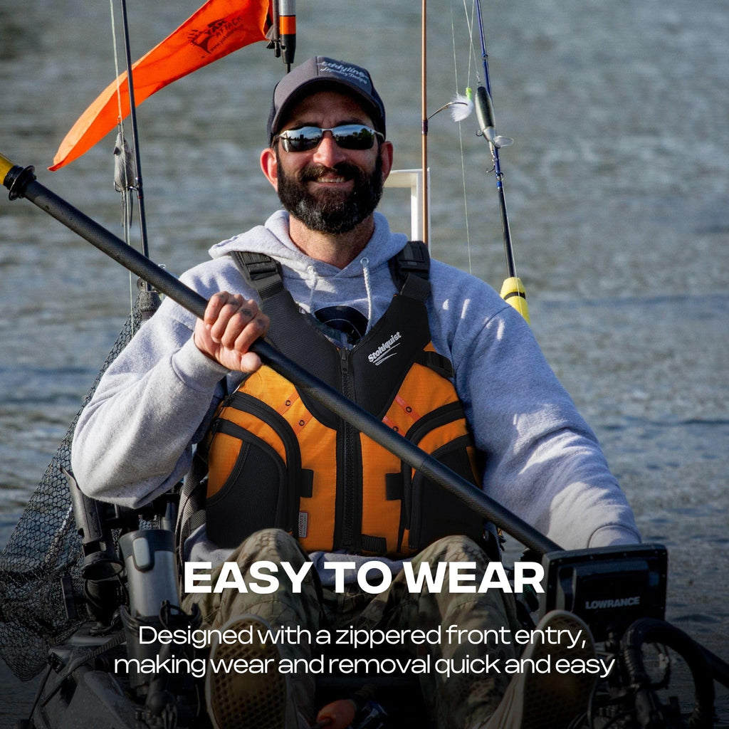 Stohlquist Keeper Fishing Lifejacket (Pfd)-Mango-Xl