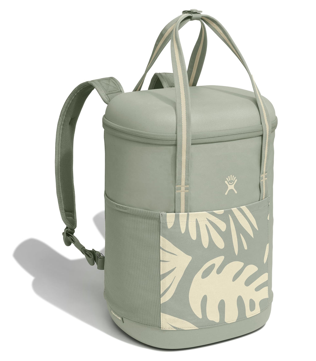 Hydro Flask Cooler Backpack - Insulated Portable Soft Cooler - 20 L Capacity in Botanical Bliss Green