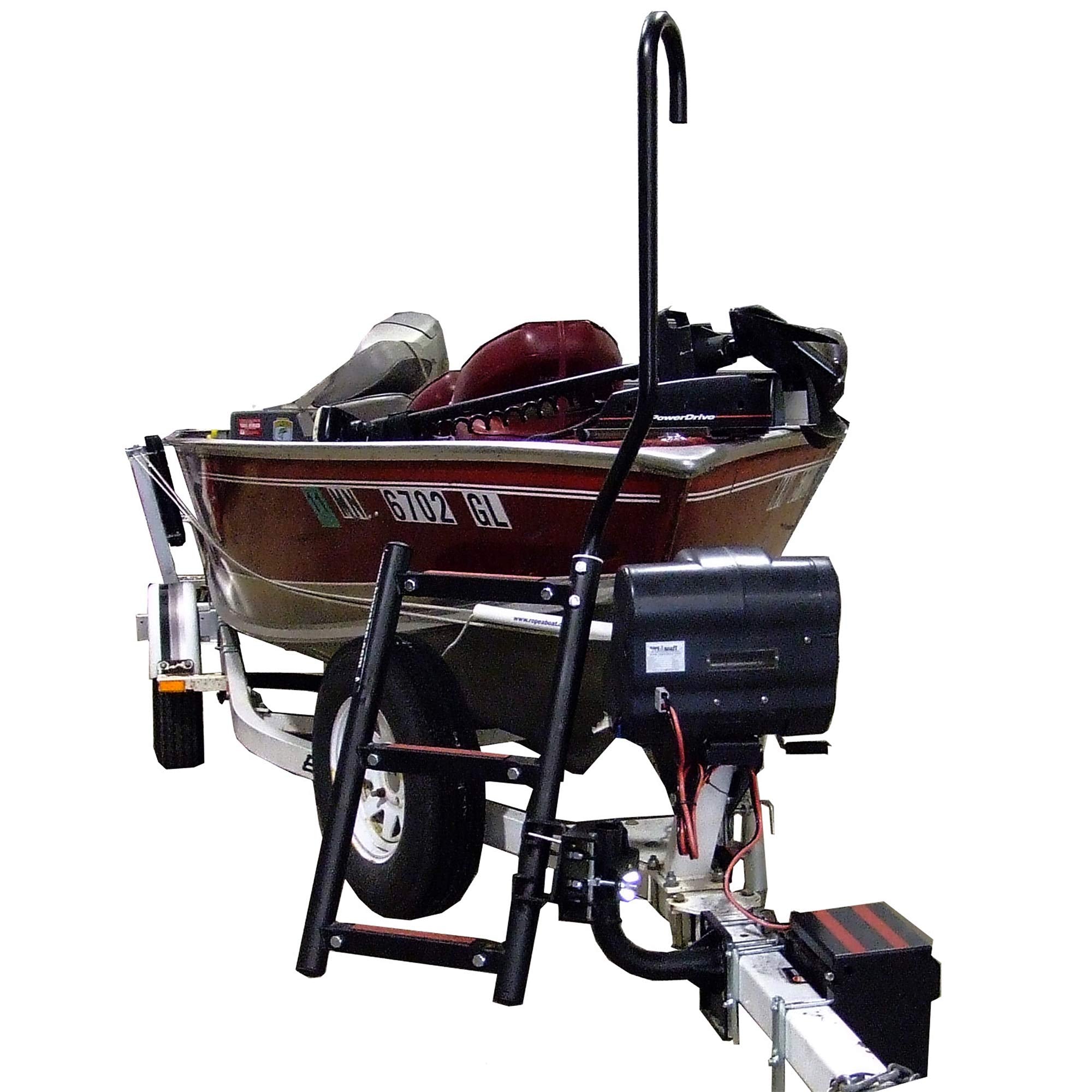 Quality Mark 28801 Bow Step - 3-Step, Starboard , Black