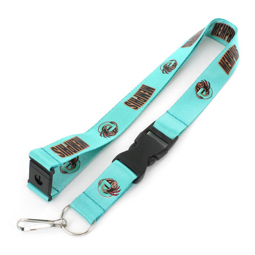 Aminco NBA Memphis Grizzlies Hardwood Classic Lanyard, Teal ,21