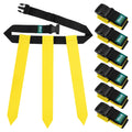 Hilhook Flag Football Belts, Sets of 7 Yellow Flag Football Sets with 3Flags for Youth, Kids and Adults Sport Team Building and 