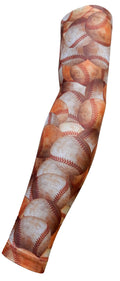 Sports Farm NEW! Moisture Wicking Compression Arm Sleeve (Baseballs, Youth Medium)