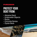 Megaware Keelguard Boat Keel And Hull Protector, 10-Feet (For Boats Up To 26Ft), Blue