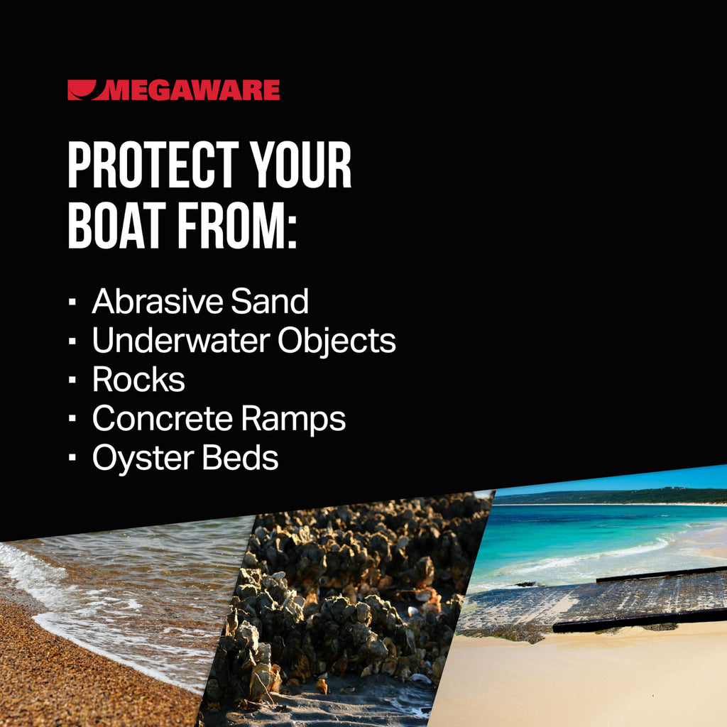 Megaware Keelguard Boat Keel And Hull Protector, 9-Feet (For Boats Up To 24Ft), Gray