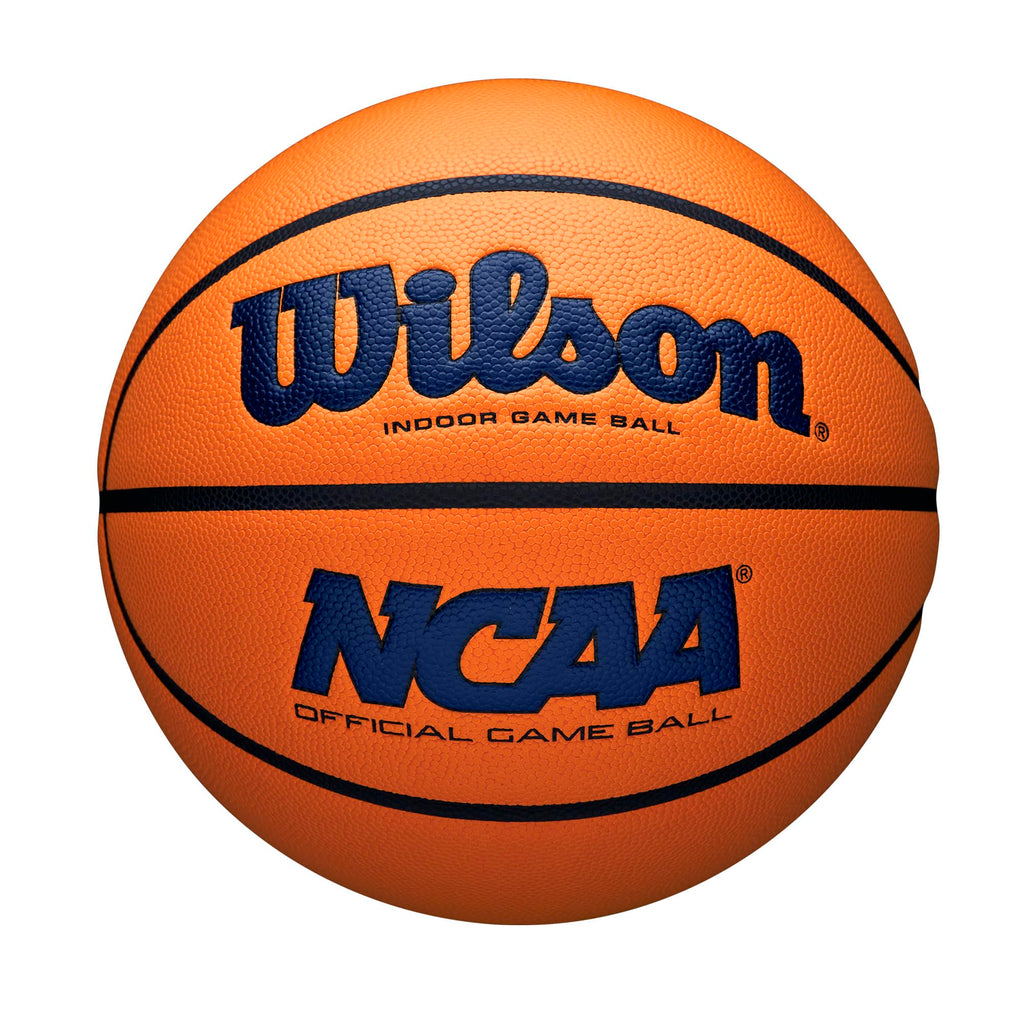 Wilson Ncaa Evo Nxt Official Indoor Game Basketball - Navy/Orange, Size 7-29.5''