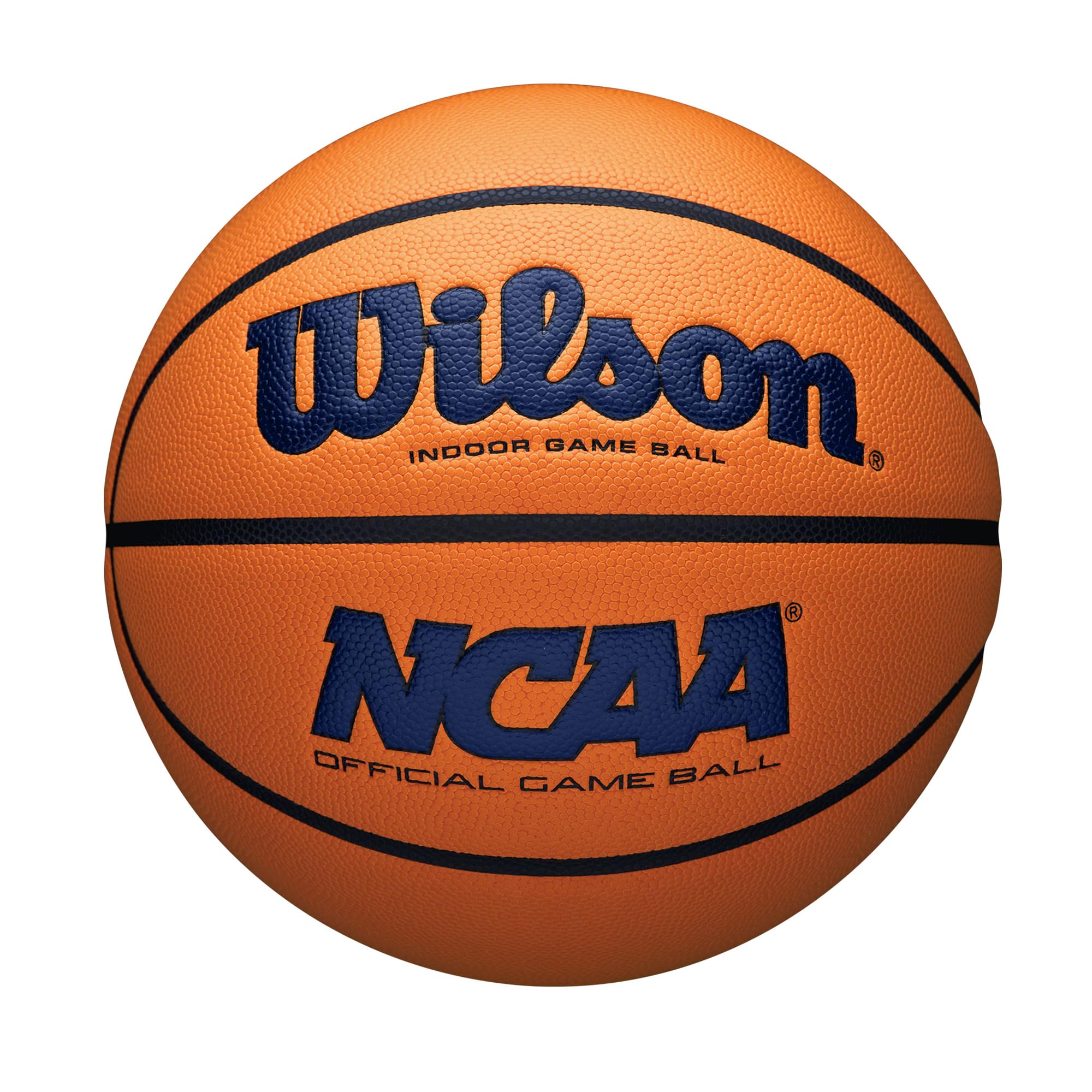 Wilson Ncaa Evo Nxt Official Indoor Game Basketball - Navy/Orange, Size 7-29.5''