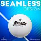 Franklin Sports Table Tennis Balls - White Table Tennis Balls - 38Mm Official Weight Balls - One Star Professional Balls - 6 Pac