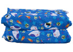 Kindermat 1.5'' Thick + Pbs Kids Kinderbundle - Washable Cover, Special Edition - Space Explorer - Regular, Sheet Is 47'' X 22''