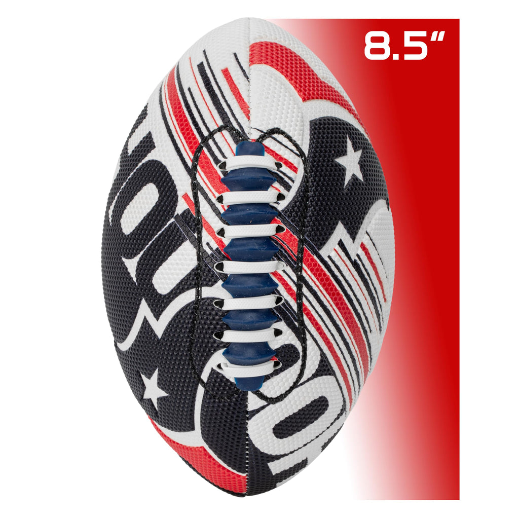 Franklin Sports Nfl Houston Texans Football - Youth Mini Football - 8.5'' Junior Size Ball - Spacelace Easy Grip Texture- Perfec