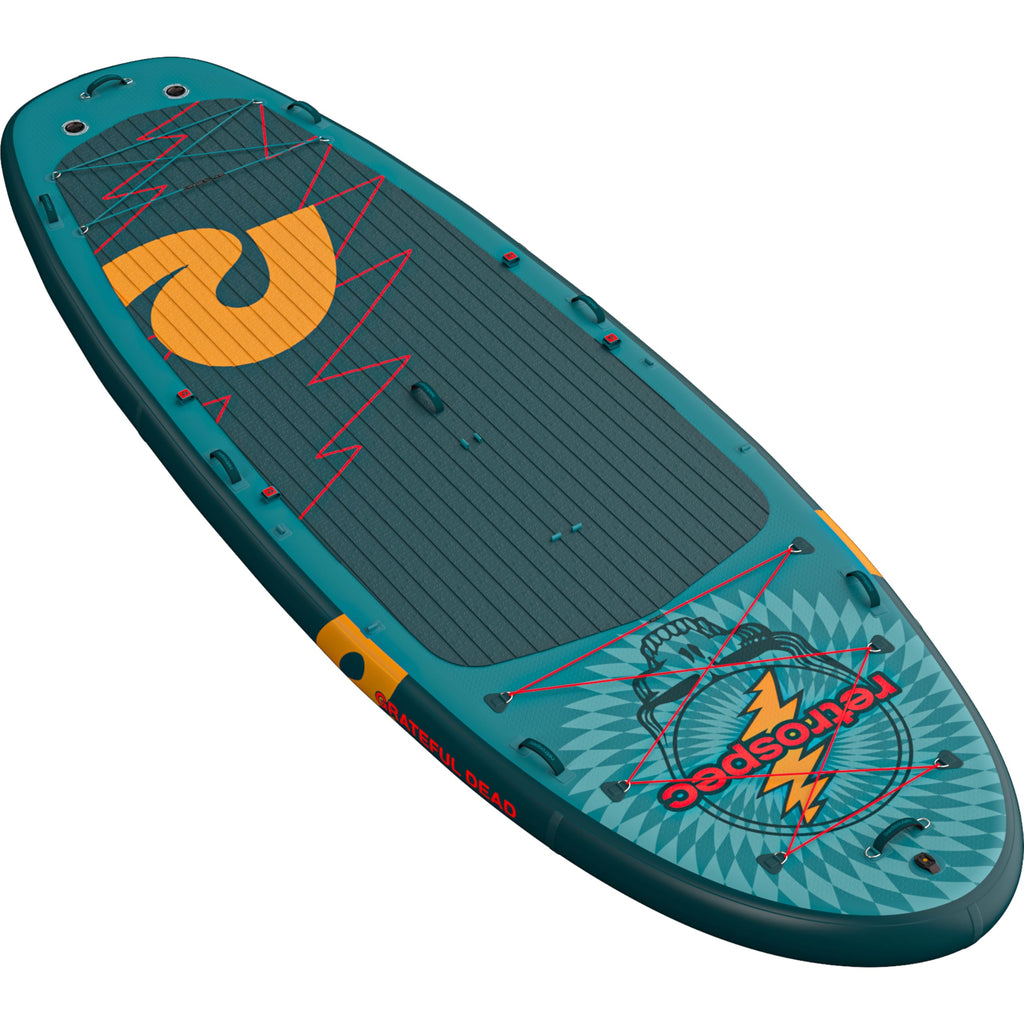 Retrospec Weekender Crew Inflatable Paddle Board - 12ft & 15ft XL Multi-Person iSUP with 400 & 1050lb Capacity & No-Slip Deck -