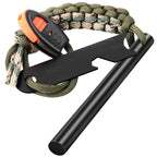 Clwryviduu Survival Fire Starter, 4 Inch Ferro Rod, Flint Fire Starters For Hiking And Camping, Flint And Steel Survival Tool Wi