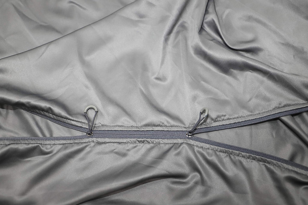 Browint Sleeping Bag Liner With All Around Two-Way Zipper, Travel Sheet With Pillow Pocket, 87''X41'' Extra Wide Travel Sleep Sh