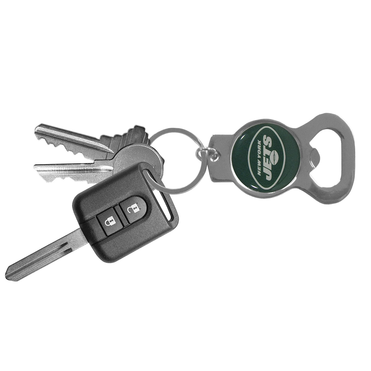 Nfl Siskiyou Sports Fan Shop New York Jets Bottle Opener Key Chain One Size Team Color