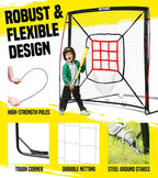 Baseball Net - Pitching & Hitting Net (9 Strike Zone, Portable & Quick-Fold) Gifts for Kids & Teens | Training Aids Equipment 5