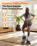 Niceday Twist Stepper for Exercise at Home, Mini Stair Stepper with Resistance Bands at Home Workout Equipment with 300LBS Loadi