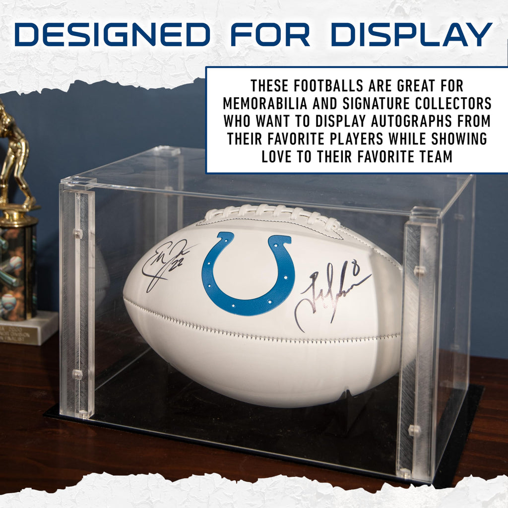 Franklin Sports Nfl Indianapolis Colts Autograph Football - Official Size White Panel Souvenir Football For Autographs + Signatu
