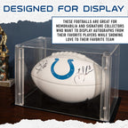 Franklin Sports Nfl Indianapolis Colts Autograph Football - Official Size White Panel Souvenir Football For Autographs + Signatu